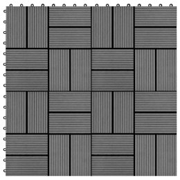 PŁYTKI TARASOWE 22 SZT. 30X30CM 2M² WPC SZARE