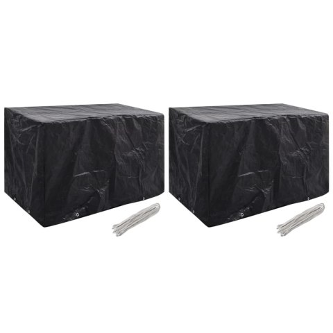 POKROWCE NA MEBLE OGRODOWE 2 SZT. 8 OCZEK 140X70X90CM
