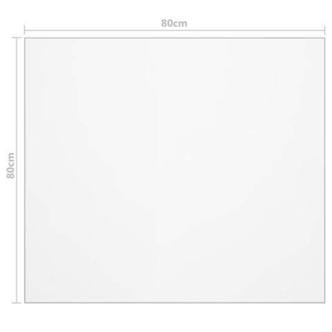 MATA OCHRONNA NA STÓŁ PRZEZROCZYSTA 80X80CM 2MM PVC