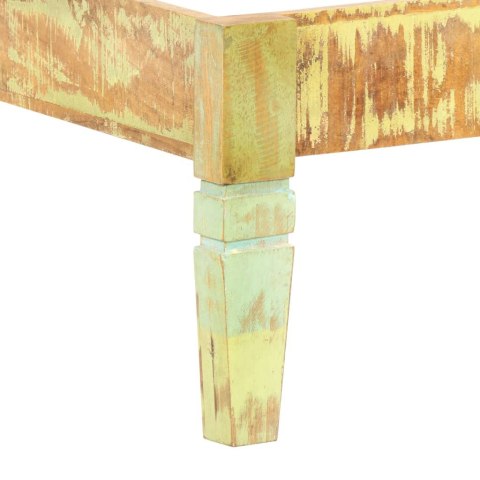 RAMA ŁÓŻKA Z LITEGO DREWNA Z ODZYSKU 200X200CM