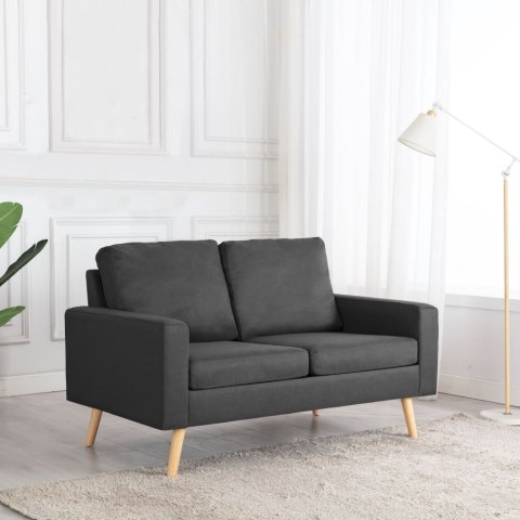 2-OSOBOWA SOFA CIEMNOSZARA TKANINA