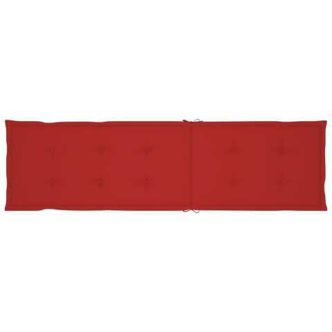 LEŻAK TARASOWY Z PODNÓŻKIEM I PODUSZKĄ DREWNO AKACJOWE