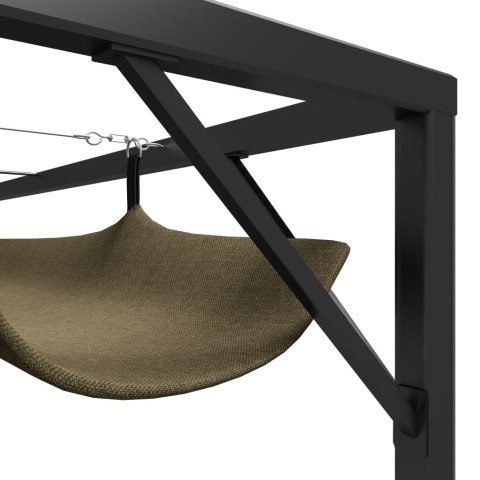 ALTANA OGRODOWA ZE ZWIJANYM DACHEM 3X3M TAUPE 180G/M²