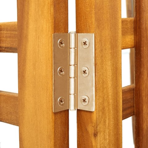 PARAWAN POKOJOWY 3-PANELOWY 121X2X170CM DREWNO AKACJOWE