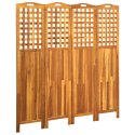 PARAWAN 4-PANELOWY 161X2X170CM LITE DREWNO AKACJOWE