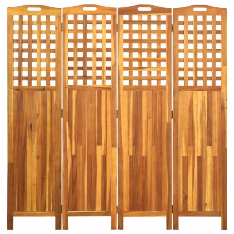 PARAWAN POKOJOWY 4-PANELOWY 161X2X170CM LITE DREWNO AKACJOWE