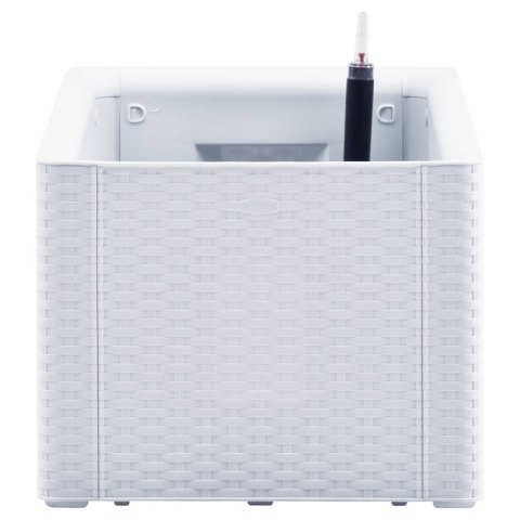 PODWYŻSZONA DONICA Z SYSTEMEM PODLEWANIA BIAŁA 100X43X33CM