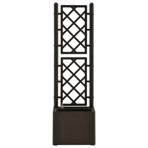 PODWYŻSZONA DONICA Z TRELIAŻEM I SYSTEMEM PODLEWANIA MOKKA