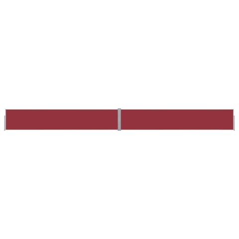 WYSUWANA MARKIZA BOCZNA NA TARAS 140X1200CM CZERWONA