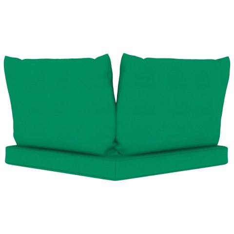 PODUSZKI NA SOFĘ Z PALET 3 SZT. ZIELONE TKANINA