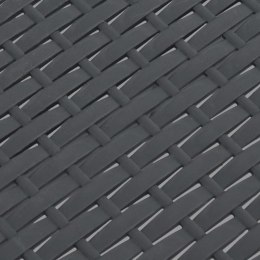 STOLIK OGRODOWY ANTRACYTOWY 58X58X41CM RATTAN PP