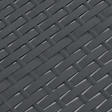 STOLIK OGRODOWY ANTRACYTOWY 58X58X41CM RATTAN PP