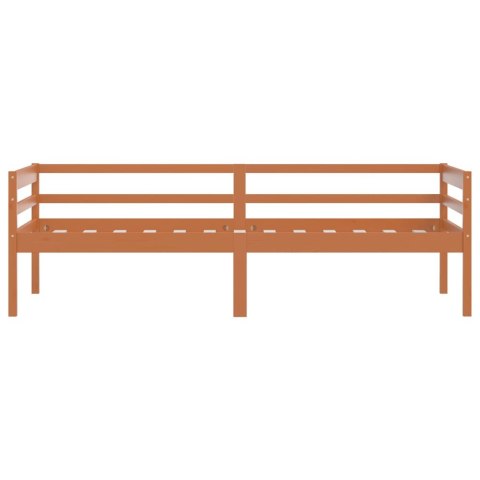 RAMA ŁÓŻKA MIODOWY BRĄZ LITE DREWNO SOSNOWE 90X200CM