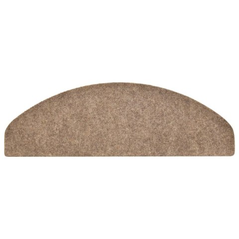 SAMOPRZYLEPNE NAKŁADKI NA SCHODY 15 SZT. KREMOWE 65X21X4CM