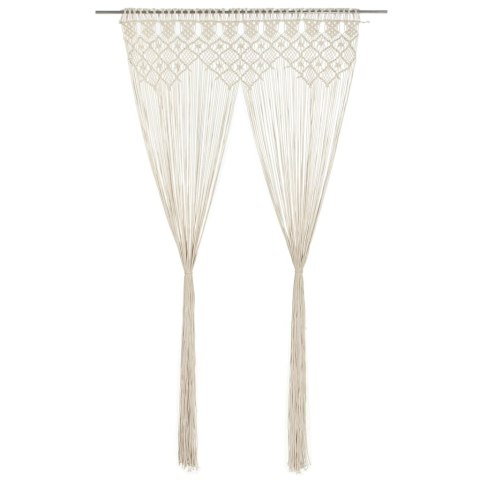 ZASŁONA Z MAKRAMY 140X240CM BAWEŁNA