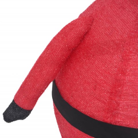 DEKORACJA ŚWIĄTECZNA MIKOŁAJ Z LED LUKSUSOWA TKANINA 120CM