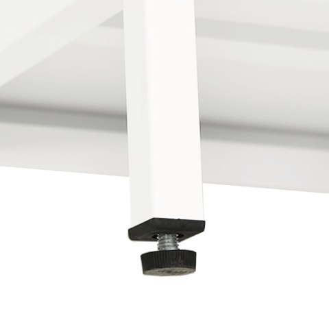 SZAFKA POD TELEWIZOR BIAŁA 90X30X44CM STAL I SZKŁO