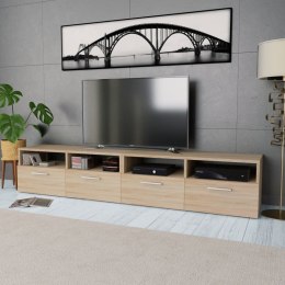 SZAFKI POD TV 2 SZT. 95X35X36CM DĘBOWE