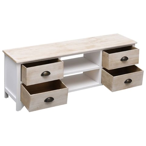 SZAFKA POD TV 108X30X40CM DREWNO PAULOWNIA