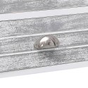 SZAFKA POD TV BIAŁO-SZARA108X30X40CM DREWNO PAULOWNIA