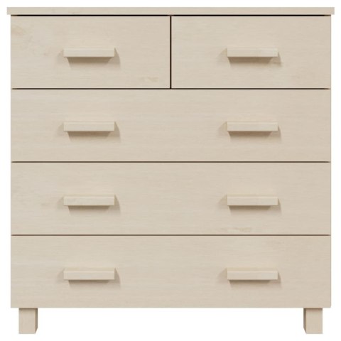 KOMODA MIODOWY BRĄZ 79X40X80CM DREWNO SOSNOWE