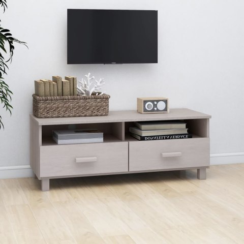 SZAFKA POD TV BIAŁA 106X40X40CM LITE DREWNO SOSNOWE
