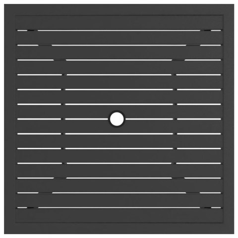 STÓŁ OGRODOWY ANTRACYTOWY 815X815X72CM STAL