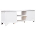 SZAFKA POD TV BIAŁA108X30X40CM DREWNO PAULOWNIA