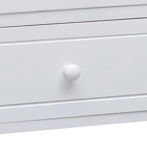 SZAFKA POD TV BIAŁA108X30X40CM DREWNO PAULOWNIA