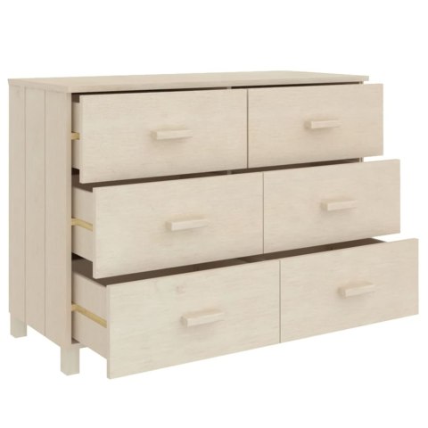 KOMODA MIODOWY BRĄZ 113X40X80CM LITE DREWNO SOSNOWE