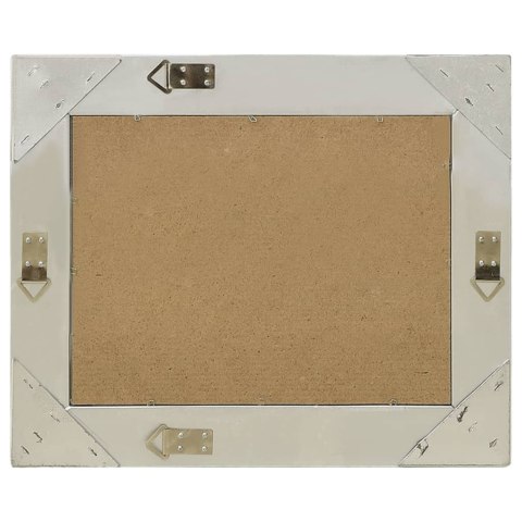 LUSTRO ŚCIENNE W STYLU BAROKOWYM 60X40CM SREBRNE