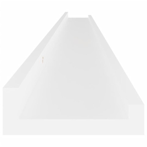 PÓŁKI ŚCIENNE 2 SZT. BIAŁE 115X9X3CM