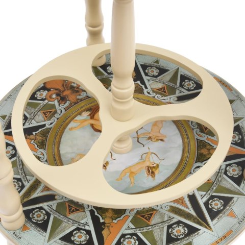 GLOBOBAR ZE STOJAKIEM NA WINO DREWNO EUKALIPTUSOWE NIEBIESKI