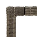 STÓŁ OGRODOWY 90X90X75CM SZKŁO I RATTAN PE SZARY