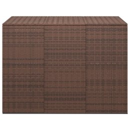 SKRZYNIA NA PODUSZKI OGRODOWE RATTAN 145X100X103CM BRĄZ