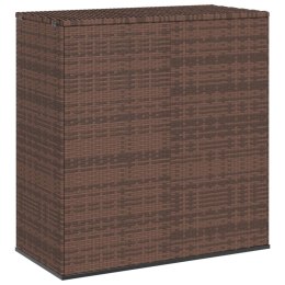 SKRZYNIA NA PODUSZKI OGRODOWE RATTAN 100X49X103,5CM BRĄZ