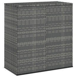 SKRZYNIA NA PODUSZKI OGRODOWE RATTAN 100X49X103,5CM SZARA