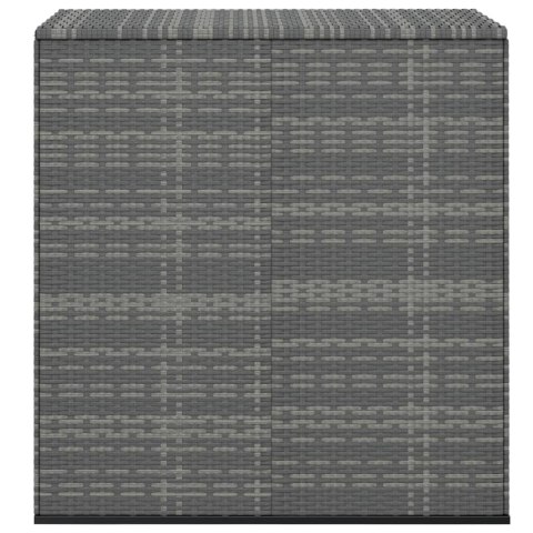 SKRZYNIA NA PODUSZKI OGRODOWE RATTAN 100X49X103,5CM SZARA