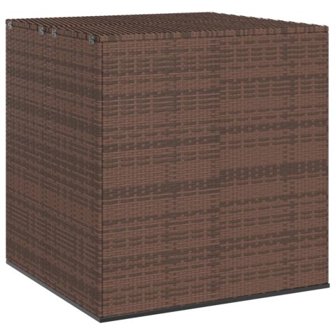 SKRZYNIA NA PODUSZKI OGRODOWE RATTAN 100X97,5X104CM BRĄZ