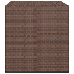 SKRZYNIA NA PODUSZKI OGRODOWE RATTAN 100X97,5X104CM BRĄZ