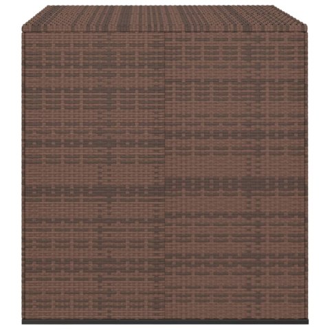SKRZYNIA NA PODUSZKI OGRODOWE RATTAN 100X97,5X104CM BRĄZ