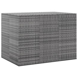 SKRZYNIA NA PODUSZKI OGRODOWE RATTAN 145X100X103CM SZARA