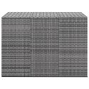 SKRZYNIA NA PODUSZKI OGRODOWE RATTAN 145X100X103CM SZARA