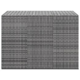 SKRZYNIA NA PODUSZKI OGRODOWE RATTAN 145X100X103CM SZARA