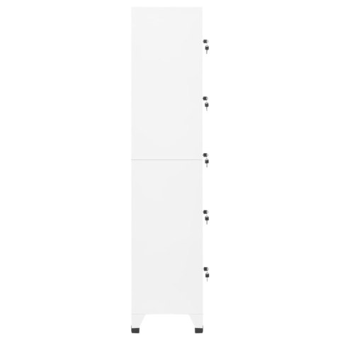 SZAFKA ZAMYKANA NA KLUCZ BIAŁA 38X40X180CM STALOWA