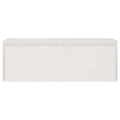 SZAFKI POD TV 2 SZT. BIAŁE DREWNO SOSNOWE