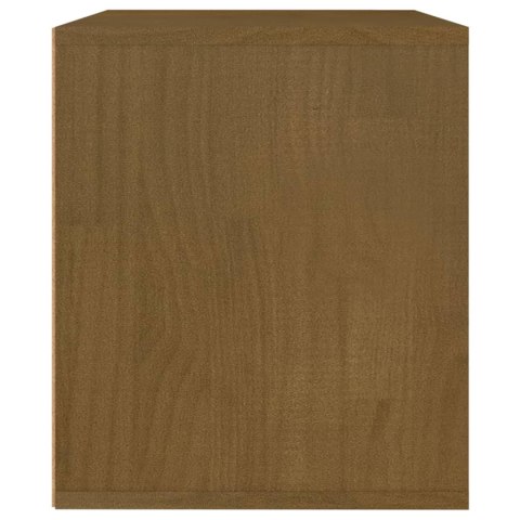 SZAFKI POD TV 3 SZT. MIODOWY BRĄZ DREWNO SOSNOWE