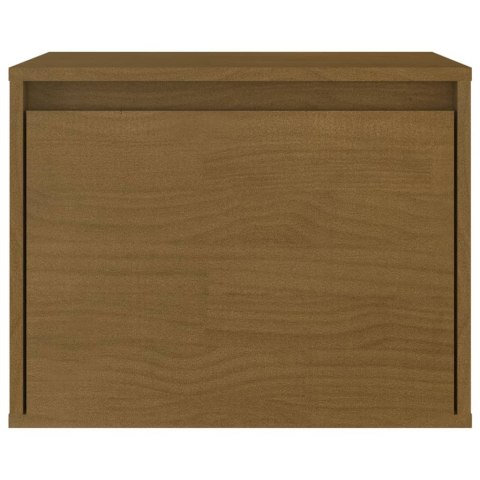 SZAFKI POD TV 3 SZT. MIODOWY BRĄZ DREWNO SOSNOWE