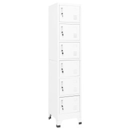 SZAFKA ZAMYKANA NA KLUCZ BIAŁA 38X40X180CM STALOWA