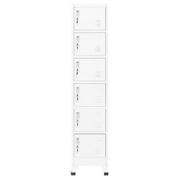 SZAFKA ZAMYKANA NA KLUCZ BIAŁA 38X40X180CM STALOWA